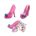 Kit maquiagem Infantil Formato Sapato 