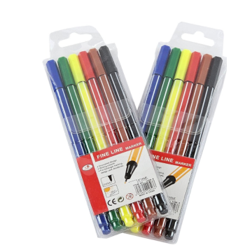 Caneta Fine Line 6 cores 