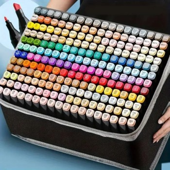 120 Cores TOUCH Caneta Marcadora Com Ponta Dupla/Pintura De Arte/Aquarela/Material Escolar/Escritório