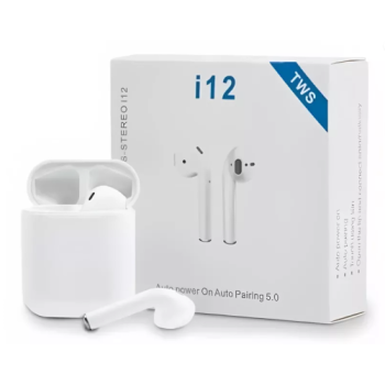 Fone De Ouvido Sem Fio Tws I12 Bluetooth Touch Recarregavel