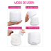 Umidificador 300ml Cromoterapia Aromoterapia & Luminária