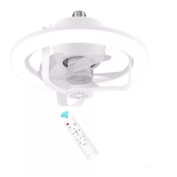 Ventilador Luminária Led Giratório 