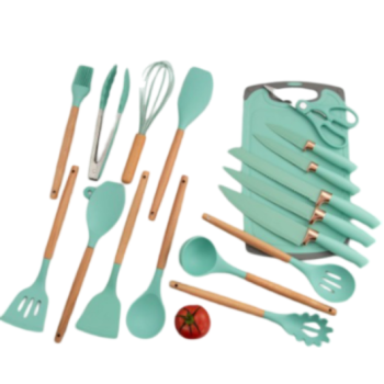 Kit Utensílios de Cozinha Luxo 19 peças