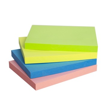 Bloco de notas adesivo grande 76x101mm - cores vivas