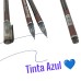 Caneta Gel tinta Azul estampa marrom cor e ponta fina 0.5mm com diamante cabeça