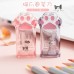 APONTADOR DE LÁPIS COM GLITTER DE PATINHA DE GATO