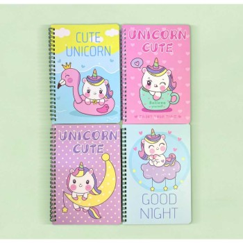 Caderno Liberta Unicórnio 60fls / Papelaria Fofa