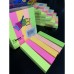 Folhas Marcador de Página Flag Plastico 5 cores com 100 un cada /Fluorescentes Adesivo