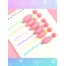 KIT 6 Mini Marca Texto Modelo Morango fazenda pastel Divertidos