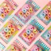 Kit 06 Borracha Gatinho Donuts Fofa Colorida Criativa Kwaii apagadores