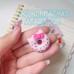 Kit 06 Borracha Gatinho Donuts Fofa Colorida Criativa Kwaii apagadores