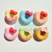 Kit 06 Borracha Gatinho Donuts Fofa Colorida Criativa Kwaii apagadores