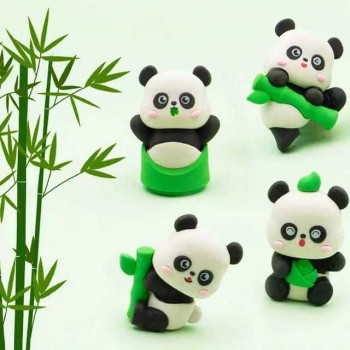 Borracha Gigante Panda com Bambú Desmontável / PAPELARIA FOFA