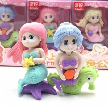 Borracha Gigante Em Forma De Sereia Desmontável /Papelaria Bonito Para Meninas E Estudantes, Apagamento Limpo