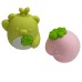 Borracha Desmontável Urso Verde/Bichinho Rosa+Trevo /PAPELARIA