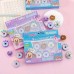 Pacote com 6 Mini Borrachas Donuts Desmontável Kawaii / PAPELARIA