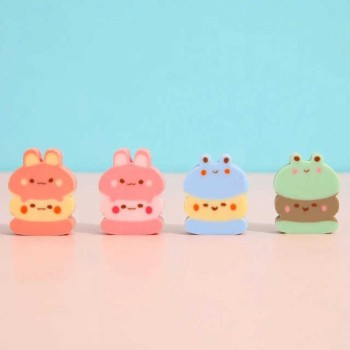 Pacote com 2 Borracha Bichinhos Docinhos / Papelaria Fofa