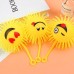 Briquedo Emojis LED Bola AMARELO Com Luz Squishy Brinquedo De Apertar Squeeze Fidget Toy Bola De Emoji