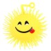 Briquedo Emojis LED Bola AMARELO Com Luz Squishy Brinquedo De Apertar Squeeze Fidget Toy Bola De Emoji