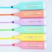 6 Cores De Açúcar 12CM Grande Marcador Marca Texto Pastel Estudantil Criativo Caneta Papelaria