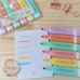 6 Cores De Açúcar 12CM Grande Marcador Marca Texto Pastel Estudantil Criativo Caneta Papelaria