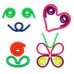 Flofy Squish Fidget Toy Minhoca Anti-Stress Pop It Estica E Solta Sensorial Relaxante Stretchy Noodle