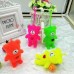 LED Brinquedo Ursinho Com Coraçao Squishy Macio Acende Luz Brilha No Escuro nas cores Roxo, Rosa, Azul, Amarelo, Verde, Laranja