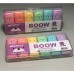 Kit Com 6 Canetas Mini Marca Texto Urso Ursinho (RM1520-6) Estojo Com TEXTO BOOW Roxo