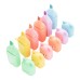 Kit Com 6 Canetas Mini Marca Texto Urso Ursinho (RM1520-6) Estojo Com TEXTO BOOW Roxo