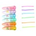 Mini Marca Texto Patinha de Gato Kawaii Sosu Cat- Cores Vibrantes - Kit com 6 unidades
