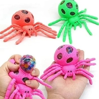 Aranha Colorida Squishy Anti estresse de Apertar Espremer Gel Brinquedo Relaxar Fidget Anti Stress Barato COLORIDO