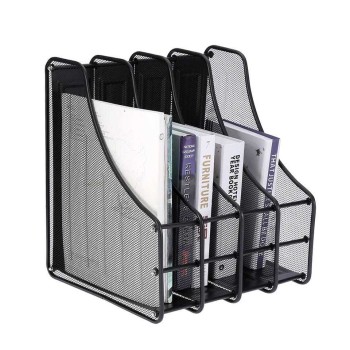Porta Folha de Mesa 4 Subdivisões/4 Folhas, Documentos, Suporte A4, Suporte de Colecionador, Pasta de Armazenamento/Pasta/Organizado