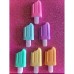 Kit 6 Marca Texto Mini Picolé Sorvete Fofo Formato de Picolés Fluorescente Coloridas e Divertidas Ifantil