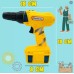 Parafusadeira Infantil e Furadeira A Pilha Amarelo Ferramenta