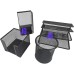 KIT 4 Com 1 Porta Lápis redondo+3 Porta Treco Organizador de Mesa de Escritório Kit caneta metal armado