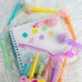 2EM 1 Caneta Miçangas Pulseiras+ Mini Marca Textos Pirulitos Papelaria Fofa Kawaii Decoraçaos De Estrelas/Bolinhas