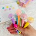 2EM 1 Caneta Miçangas Pulseiras+ Mini Marca Textos Pirulitos Papelaria Fofa Kawaii Decoraçaos De Estrelas/Bolinhas