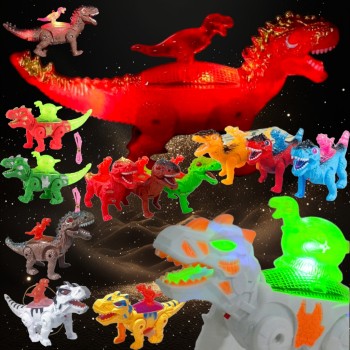 Brinquedo Dinossauro Robô De Brinquedo Com Luzes Led Movimento E Som