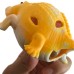 Jacaré Com Uvas Bola Cor De Liso Claro Com Branco Squishy Brinquedo Apertar Anti Estresse