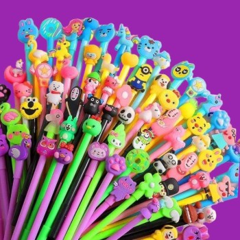 Caneta Gel misturado repetido / Esferográfica Vários estilos para escolar estudante escritório