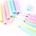 2EM 1 Carimbo+Marca texto 6 Cores Criativa Lápis Fofa Neon Papelaria/Escritório/Escola Barato