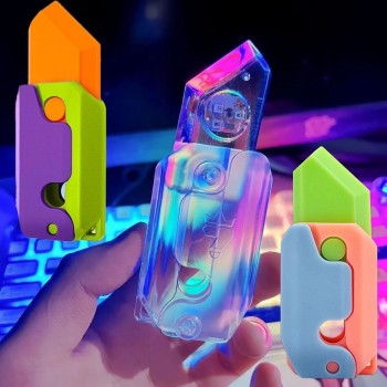 Pequeno Luminoso Faca 3D Impressão Mini Modelo Brinquedo De Descompressão Pegadinha Anti-Stress Barato