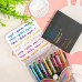 Kit 1 pacote com 8 Peças de Lapis Metalizados Brilhantes Caneta Neon Gel Lantejoura Glitter Borboleta