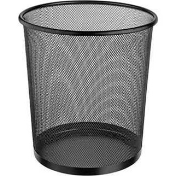 8.5L Grande Lixeira Metal Armado Cesto de lixo 8.5L Preta Redonda Para Escritório Casa Quarto