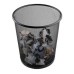 12 L Grande Lixeira Metal Aramado Cesto de lixo 12 L Preta Redonda Para Escritório Casa Quarto