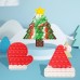 Brinquedo Natal Pop It Bolhas Sortidos Silicone Fidget Brinquedo de Apertar Antiestresse