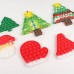 Brinquedo Natal Pop It Bolhas Sortidos Silicone Fidget Brinquedo de Apertar Antiestresse