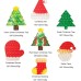 Brinquedo Natal Pop It Bolhas Sortidos Silicone Fidget Brinquedo de Apertar Antiestresse