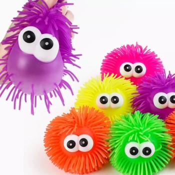 Olhos Grande Bola Led Macio De Pele De Borracha Luminosa Elástica Bebê Brinquedo COR DE OLHOS ALEATORIO