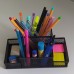 Porta Lapis Preto Porta Caneta Porta Treco Organizador de Mesa cor aleatorio Metal Aramado 4 Divisorias Mesa Escritorio Barato